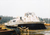 AP1-88 hovercraft with SAS, derelict craft -  (credit: The <a href='http://www.hovercraft-museum.org/' target='_blank'>Hovercraft Museum Trust</a>).